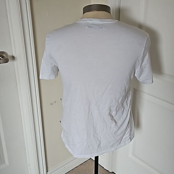 Calvin Klein Men's Cotton Crew Neck Short Sleeves T-Shirt Small White - Picture 4 of 16